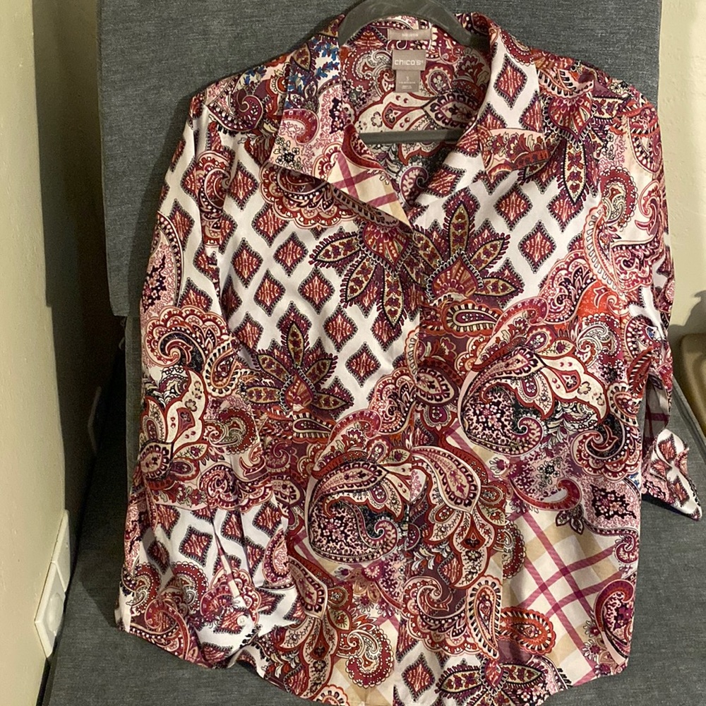 Chico’s Mandala Dress Shirt